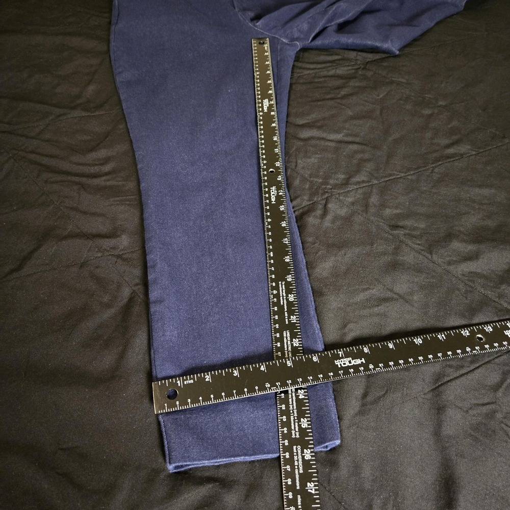 Old Navy Pants Womens 12 Blue Pixie Chino Slim‎ Stretch Ankle Mid Rise Work - Picture 2 of 9